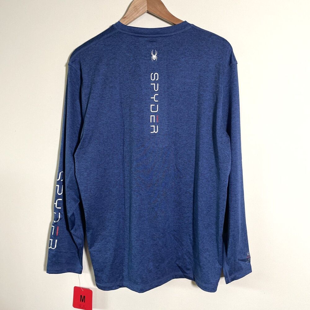 Spyder Men’s Rash Guard Breathable Fabric Quick Dry 50+ UPF Protection Sz M NWT - Picture 2 of 7